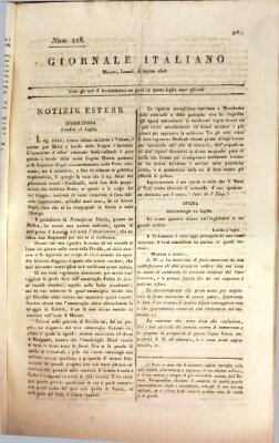 Giornale italiano Montag 15. August 1808