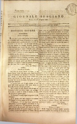 Giornale italiano Donnerstag 18. August 1808