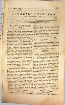 Giornale italiano Freitag 26. August 1808