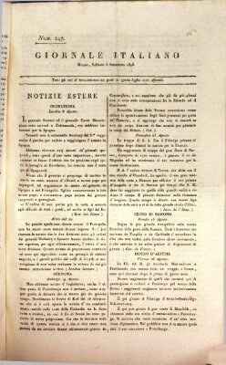 Giornale italiano Samstag 3. September 1808