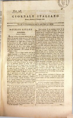 Giornale italiano Sonntag 4. September 1808