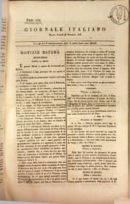 Giornale italiano Montag 26. September 1808