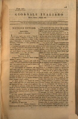 Giornale italiano Samstag 1. Oktober 1808