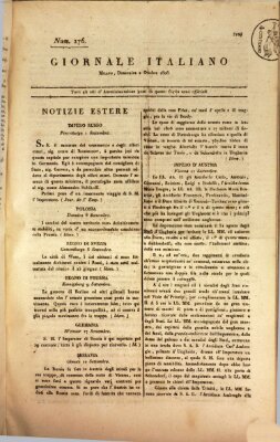 Giornale italiano Sonntag 2. Oktober 1808