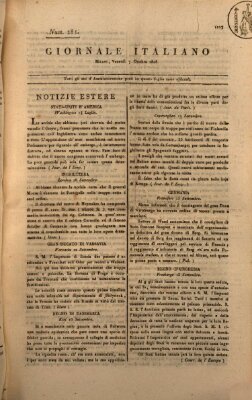 Giornale italiano Freitag 7. Oktober 1808