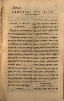 Giornale italiano Samstag 8. Oktober 1808