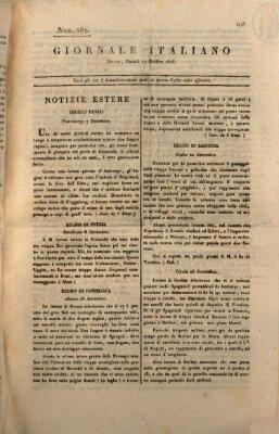 Giornale italiano Dienstag 11. Oktober 1808