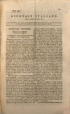 Giornale italiano Dienstag 25. Oktober 1808