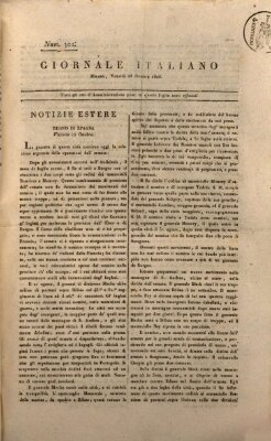 Giornale italiano Freitag 28. Oktober 1808