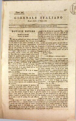 Giornale italiano Montag 31. Oktober 1808