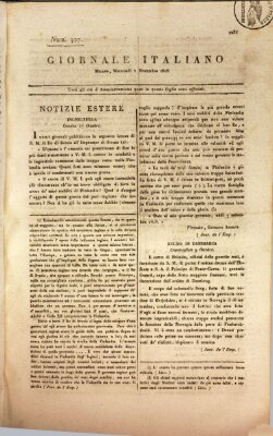 Giornale italiano Mittwoch 2. November 1808