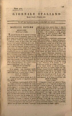 Giornale italiano Montag 7. November 1808