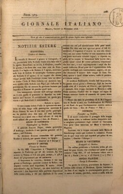 Giornale italiano Donnerstag 10. November 1808