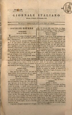 Giornale italiano Sonntag 13. November 1808