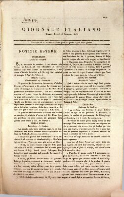 Giornale italiano Montag 14. November 1808