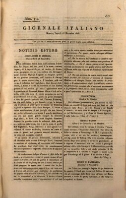 Giornale italiano Freitag 25. November 1808