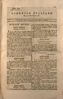 Giornale italiano Montag 5. Dezember 1808