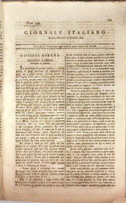 Giornale italiano Mittwoch 14. Dezember 1808