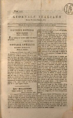 Giornale italiano Donnerstag 22. Dezember 1808