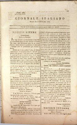 Giornale italiano Montag 26. Dezember 1808