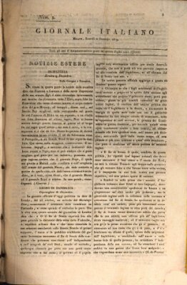 Giornale italiano Montag 2. Januar 1809