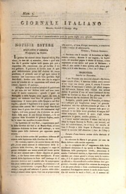 Giornale italiano Donnerstag 5. Januar 1809