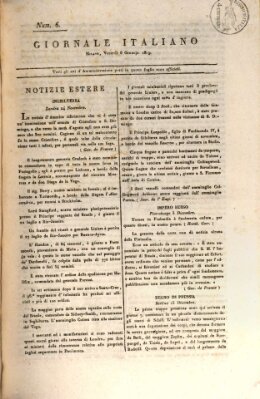 Giornale italiano Freitag 6. Januar 1809