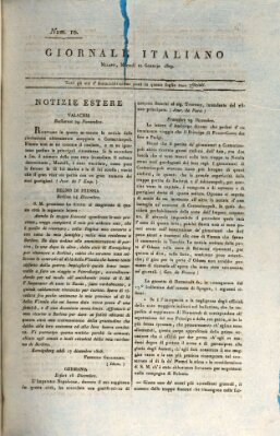 Giornale italiano Dienstag 10. Januar 1809