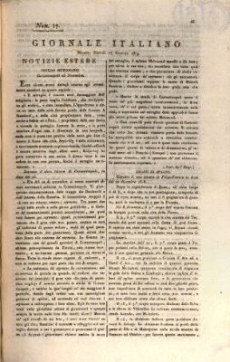 Giornale italiano Dienstag 17. Januar 1809