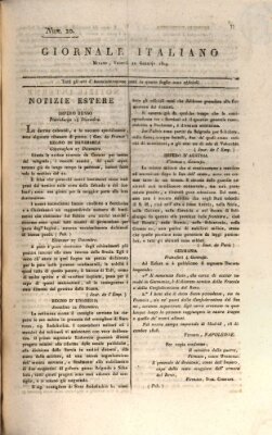 Giornale italiano Freitag 20. Januar 1809