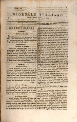 Giornale italiano Samstag 21. Januar 1809