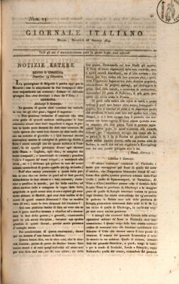 Giornale italiano Mittwoch 25. Januar 1809