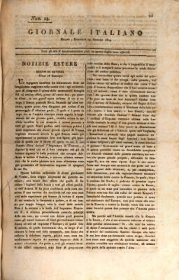 Giornale italiano Sonntag 29. Januar 1809