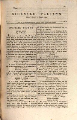 Giornale italiano Dienstag 31. Januar 1809