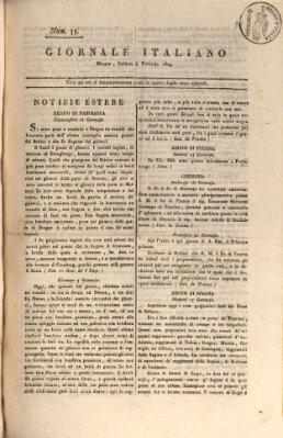 Giornale italiano Samstag 4. Februar 1809