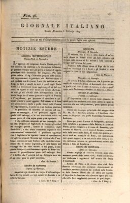 Giornale italiano Sonntag 5. Februar 1809