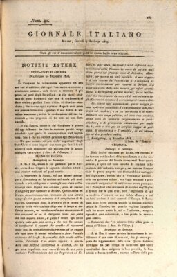 Giornale italiano Donnerstag 9. Februar 1809