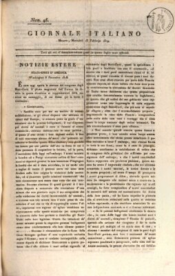 Giornale italiano Mittwoch 15. Februar 1809