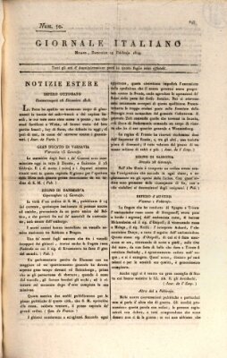 Giornale italiano Sonntag 19. Februar 1809