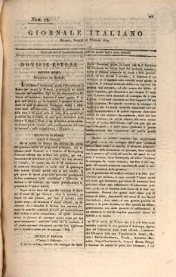 Giornale italiano Freitag 24. Februar 1809