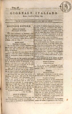 Giornale italiano Montag 27. Februar 1809