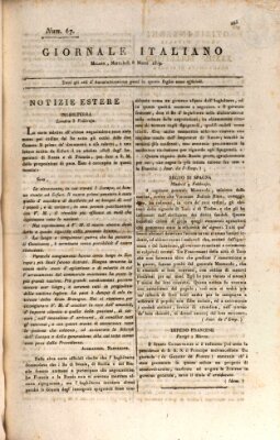 Giornale italiano Mittwoch 8. März 1809