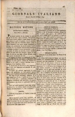 Giornale italiano Montag 13. März 1809