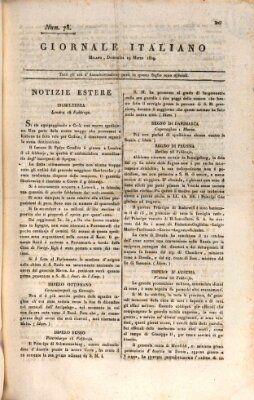 Giornale italiano Sonntag 19. März 1809