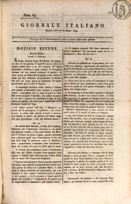 Giornale italiano Donnerstag 30. März 1809