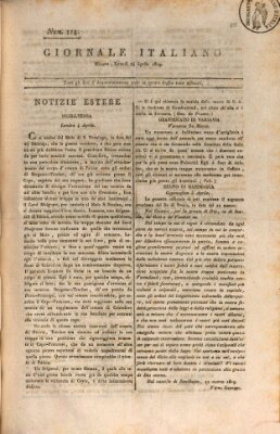 Giornale italiano Montag 24. April 1809