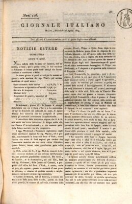 Giornale italiano Mittwoch 26. April 1809