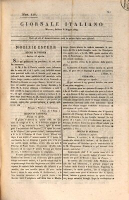 Giornale italiano Samstag 6. Mai 1809