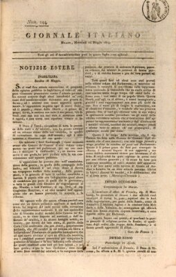 Giornale italiano Mittwoch 24. Mai 1809