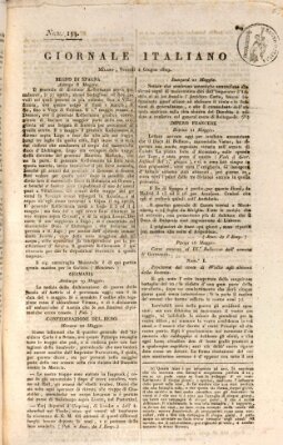 Giornale italiano Freitag 2. Juni 1809